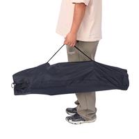 Chaise de plage pliante portable en métal de style néo-chinois, modèle surdimensionné avec accoudoirs, personnalisable directement de l'usine