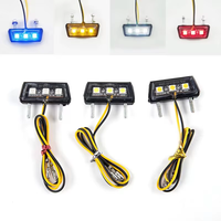 Lumière LED pour plaque d'immatriculation de moto, étanche, 12V, pour modification de moto