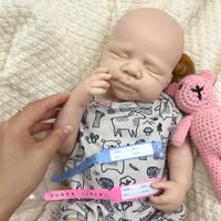 Poupée Bébé Reborn Réaliste 100% Silicone Corps Entier, Design Durable et Portable, Poupée d'Art pour Décoration Intérieure