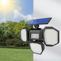 Lampe solaire à détecteur de mouvement LED étanche IP65 en ABS pour extérieur, lumière murale de jardin à énergie solaire avec télécommande