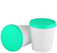 GreenEarth Conteneur de glace en silicone portable et écologique, contenant étanche pour le stockage des pintes, seau à usage alimentaire
