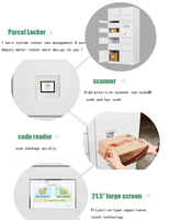 Système de casier intelligent pour colis, armoire de stockage électronique pour la livraison de colis avec écran tactile pour appartement, bureau, supermarché