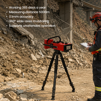Radar portable de surveillance des pentes, équipement de détection de déformations de ponts, de quais et de pentes endommagées, matériel de sauvetage