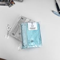 Portefeuille personnalisé argent 6 anneaux Pvc acrylique budget classeur cahier A7 classeur pour cartes mini classeur