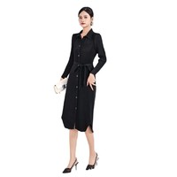 Robe Midi Plissée Empire Vintage Miyake en Maille pour Femme, Nouvelle Collection Printemps 2025, Élégante, Amincissante, à Lacets, Idéale pour le Bureau