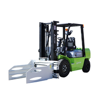 Chariot élévateur de chargeur diesel avec accessoire de rotation à 360 ° 2.5 tonnes 3 tonnes 4 tonnes Chine chariots élévateurs avec fixation par pince à balles