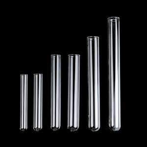 Tubo de prueba de vidrio de borosilicato, tubo de cultivo de vidrio liso transparente para <span class=keywords><strong>laboratorio</strong></span> - Product Image 5