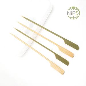 Suministros para fiestas <span class=keywords><strong>NIF</strong></span> Brochetas gruesas y afiladas Kebab Palo de bambú para barbacoa - Product Image 3