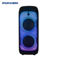 STARQUEEN Nouvelle Arrivée Enceinte Bluetooth d'extérieur rechargeable pour fêtes avec lumières changeantes