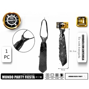 Cravatta di paillettes #80074 forniture per feste - Product Image 1
