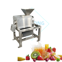 Hoge snelheid roestvrijstalen fruitpulpmachine voor commerciële productie van fruitsap en puree
