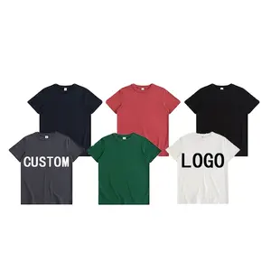 Cost-effective 300GSM Heavy Combed Cotton Basic Couple's High Quality Round Neck T-shirt General Style