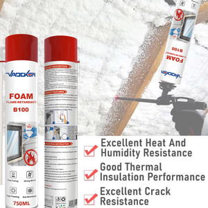 Mousse PU ignifuge à haute expansion, forte adhérence, <span class=keywords><strong>isolation</strong></span> durable, matériau de construction de qualité professionnelle - Product Image 4