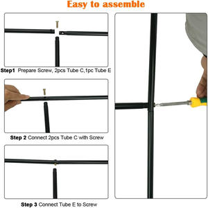 Arche de mariage extérieure DB treillis de jardin noir pour plantes grimpantes 6-8ft assemblage métallique bidirectionnel pour la décoration de jardin et de mariage - Product Image 4