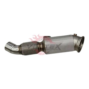Tubo de Escape de Alto Flujo Vortex de Acero Inoxidable 304 con Catalizador y Protector Térmico para B58 3.0T M340i M240i G20 G42 2019-2025 - Product Image 2