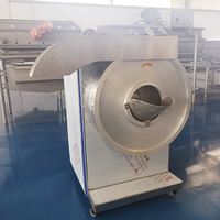 Hoge snelheid groentestrip snijmachine, commerciële snijmachine voor aardappel, zoete aardappel en aubergine