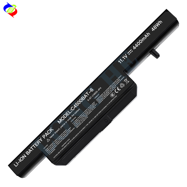 Battery C4500BAT 4400mAh 11.1V for CLEVO C4500BAT-6 W150DAQ/ER/ERM/ERQ Rechargeable Laptop Batteries