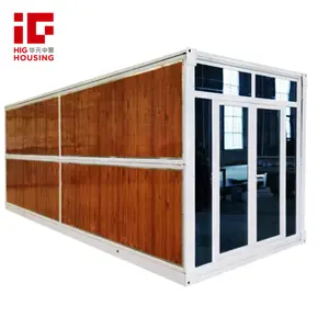 Factory Supply Folded Housing Customized Durable Plastic Steel Prefab Container Mobile Folding House