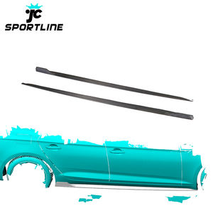 S5 minigonne laterali estensione in fibra di carbonio per Audi S5 B9 <span class=keywords><strong>A5</strong></span> SLINE <span class=keywords><strong>Sportback</strong></span> 4-Door 2017 2018 2019 - Product Image 1