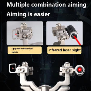 Langlebige Edelstahl-Schleuder mit 360 Grad Drehbarem Bogenkopf Geeignet für Outdoor-Jagd und Schießspiele - Product Image 4