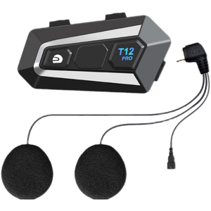 T12 Pro xe máy Mũ bảo hiểm Bluetooth <span class=keywords><strong>Intercom</strong></span> Tai nghe lưới 32-person 1000M <span class=keywords><strong>Intercom</strong></span> phạm vi - Product Image 1