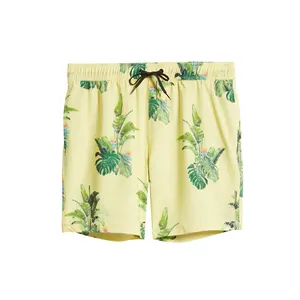 Benutzer definierte Designer Beach Wear Badehose Herren Bade bekleidung Grafik bedruckte Polyester Shorts Sommer Beach wear Beach Shorts für Männer