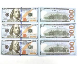 OP-100 Faux Billets de Banque <span class=keywords><strong>Dollars</strong></span> pour Fêtes Nouveautés Personnalisées USA Argent d'Ancêtres Réaliste Accessoire de Film USD Euro - Product Image 6