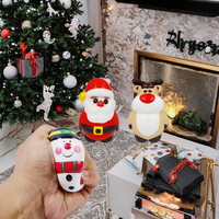 Balles anti-stress Squishy de Noël à remontée lente, jouets sensoriels pour les fêtes et cadeaux