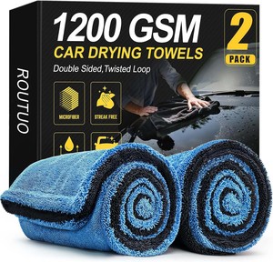 Toalla <span class=keywords><strong>de</strong></span> Lavado <span class=keywords><strong>de</strong></span> Autos Twisted Loop Profesional <span class=keywords><strong>de</strong></span> 60x90cm, 1200gsm, Sin Pelusas, Antiarañazos, Suave, Afelpada, Duradera, Gruesa y Extrafina - Product Image 1