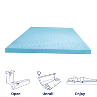 Gel-Infusions-Speicher-Schaum-Matratze Topper Kühlung Matratze Pad belüftet und atmungsaktiv