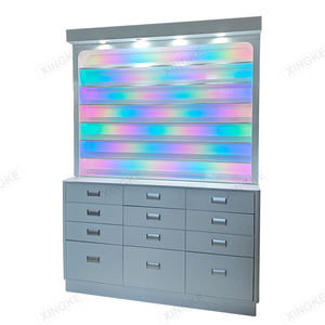 Meuble de présentation moderne en bois pour poudres de vernis à ongles et gel, avec couleur personnalisable, ensemble de mobilier de salon, direct usine - Product Image 3
