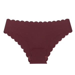 Pantaloni interni in seta <span class=keywords><strong>di</strong></span> ghiaccio con motivo a onde senza cuciture pantaloni triangolari da donna <span class=keywords><strong>Nude</strong></span> <span class=keywords><strong>di</strong></span> <span class=keywords><strong>colore</strong></span> solido - Product Image 4