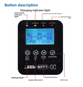 Régulateur de Charge Solaire <span class=keywords><strong>MPPT</strong></span> SZHS 30A 60A 120A en Gros avec Écran LCD, Régulateur Automatique 12V-96V, Efficacité 99,9%, Puissance PV Maximale 14400W - Product Image 3