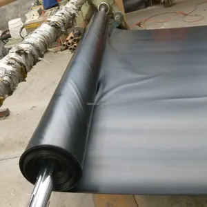 Geomembrana de material hdpe preto reciclado/virgem de superfície lisa de 0,5 mm de espessura