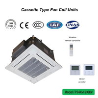 Aire Acondicionado Central de Techo OEM de Alta Capacidad 1200 CFM con Bomba de Drenaje y Unidad de Ventilador de Cassette de 4 Vías