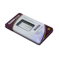 Emballage de boîte en étain personnalisé Nice-can Boîte en étain rectangulaire en métal pour biscuits au chocolat avec fenêtre