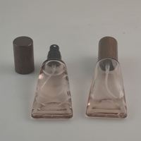 Botol Parfum Kaca 10ml Bentuk Tabung Lunak, Pilihan Roll-on / Semprotan Kabut, Dengan Tutup Motif Kayu, Botol Kosong Isi Ulang Portabel untuk Perjalanan