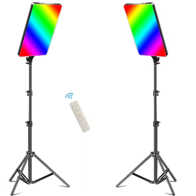 LED Video RGB Light 36W With Professional Remote Control Dimmable Panel Lighting Photo Studio Live Photography Fill Lamp