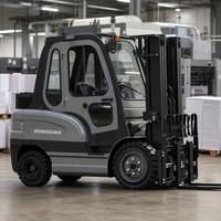 Pengiriman Cepat 3Ton 3.5Ton 5Ton Montacargas Baterai Lithium CE ISO Tinggi Angkat 3m Empat Roda 60V Forklift Elektrik Gudang