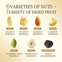 Retail Ready Dagelijks Gemengde Notenpot Cashew Amandel Pinda Walnoot Hazelnoot Bosbes Knapperige Eiwitvezel Vitamine Gezonde Snack