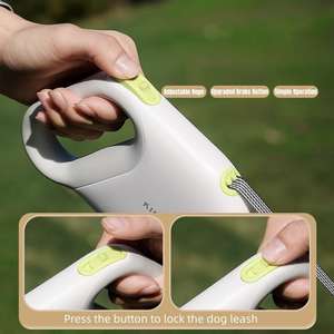 Vente en gros de laisse automatique pour animaux de compagnie corde de traction rétractable laisse de chien de 5m de long - Product Image 5