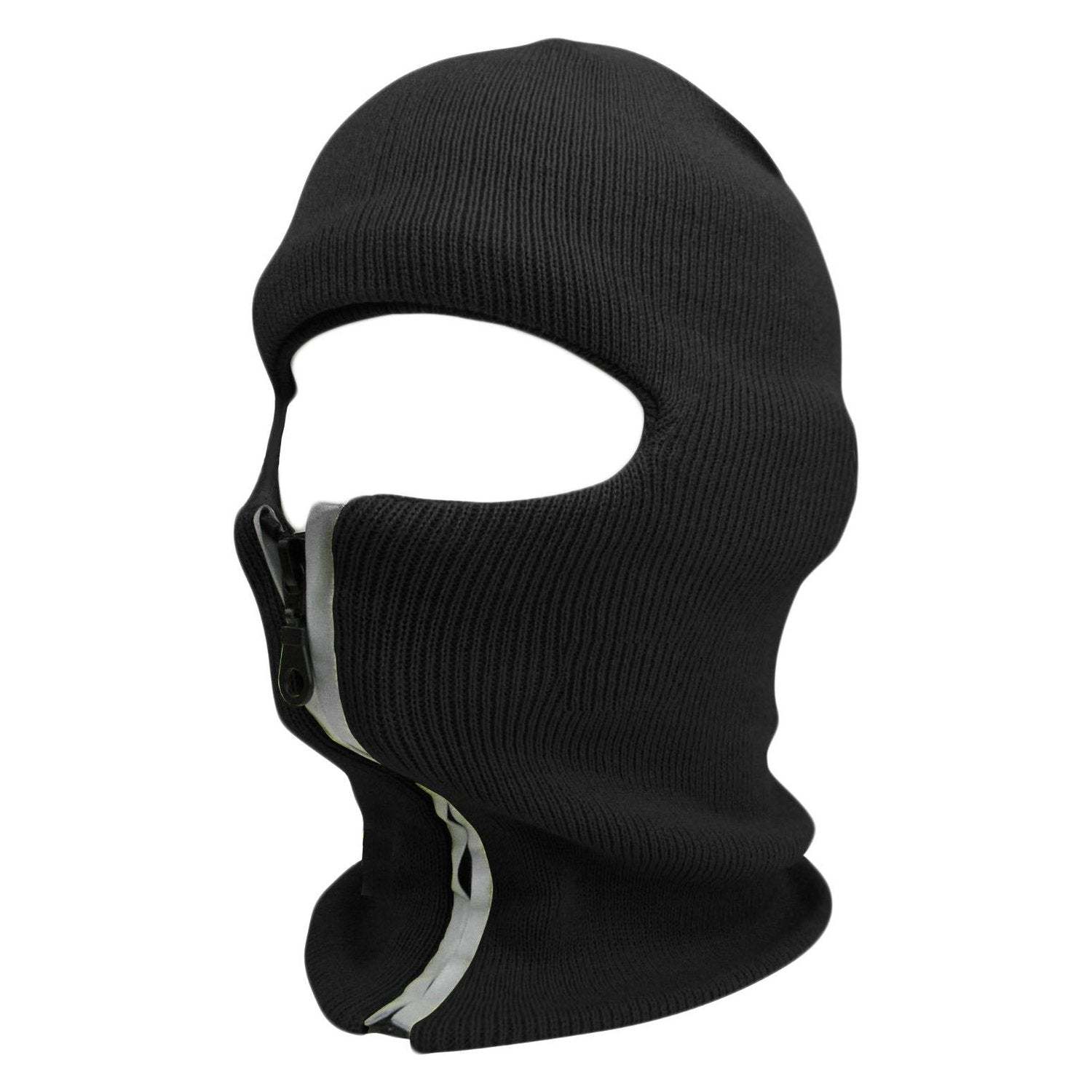 Reflective Ski Mask with Zip - Versatile & Stylish Gear