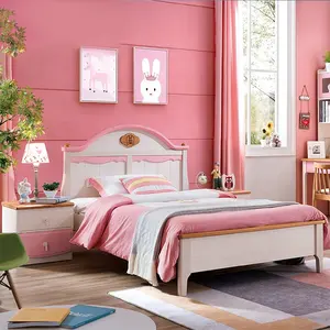 राजकुमारी शैली बच्चों लड़कों और लड़कियों के लिए बिस्तर बच्चों के बेडरूम फर्नीचर सेट