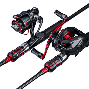 Bộ cần câu và máy câu CWSACR05-A 2.1M 2.4M 2.7M 2 khúc cán EVA màu đỏ dành cho nước mặn - Product Image 4