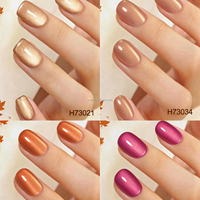 Gel magnétique pour nail art DZ Automne Hiver Amber Cat Eye, sans HEMA ni TPO, translucide, effet cire de miel, OEM ODM