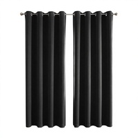 Rideaux occultants prêts à poser à œillets, 100 % polyester, couleur unie, haute précision, écologiques, pour l'hôtellerie, vente en gros transfrontalière