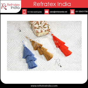 Fournisseur et fabrication en vrac de pampilles en Jute acrylique par réfractex fabriqué en inde pour la meilleure qualité et à bas prix - Product Image 4