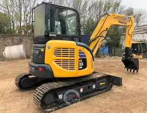 Kazıcı Komatsu PC55 Mr-2 japonya küçük nini kazıcı 5ton paletli makine