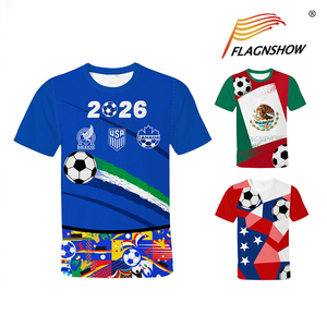 Maillots de football respirants à séchage rapide, uniformes de sport, maillots de foot personnalisés, t-shirts en polyester et coton, antibactériens, imperméables, col en V - Product Image 2