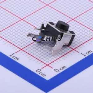 TC-1102HJ-C-C Tactile Switch Bent Lead Through Hole,6x6mm Switch Single Pole Single Throw Round Button 2.6N Right Angle Insert - Product Image 1